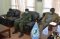 Left to right: The Police Attache at the Rwandese Embassy in Nairobi, Assistant Commissioner of Police Stephen Rukumba, EASF Military Programs Officer Lt. Col. JB Muhizi and the Military Assistant Lt. Col. Edward Onyango taking part in the meeting.