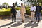 The Joint Chief of Staff (left) with officials from the IT Section of the Eastern African Standby Force shortly after the official opening of the training at the Kenya Commercial Bank Leadership Center in Karen, Nairobi.