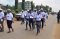 University and college students taking part in the walk