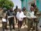 The EASF Director (center) tours one of the facilities reserved for the Exercise