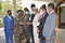 The Chief of Defence Staff of the Republic of Kenya General Robert K. Kibochi is introduced to EASF senior members of staff by the EASF Director, Brig Gen Getachew Shiferaw Fayisa (left). 