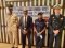 The Guest of Honor, who is the Director General of Comoros' Police, Abdel-Kader Mohamed (2nd from left) with three of EASF's Police Component's staff after officially launching the UNPOC Trainers' Workshop on 2nd March 2021.   