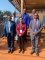 Some officials from the Eastern Africa Standby Force pose for a photograph prior to the commencement of the Experts Working Group meeting at the Speke Resort in Kampala, Uganda on 13th December 2021.  