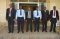 (left to right): A Burundi Government official, the Inspector General of Police, the EASF Director, a Senior Police Officer, EASF Chief of Staff and the Human Resource Officer at the Police Headquarters. 