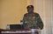 The Chief of Staff, EASF Logistics Base in Addis Ababa, Ethiopia, addresses the workshop