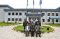 The visiting team together with hosts pose for a group photo at the Rwanda Peace Academy