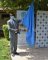 The incoming Director, Brig. Gen. Getachew Shiferaw Feyisa holds the EASF flag.