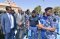 EASF Director Brig. Gen. Getachew Shiferaw Fayisa (left) with some EASF officials are briefed by an officer from Sudanese forces.